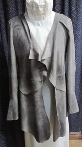""BROWN, LOOSE, RUGGED, BOHO STYLED JACKET"" - SIZE SM - Picture 1 of 5