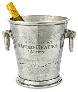 Eiskübel Epernay französischer Alfred Gratien Champagner Aluminiumguss Weinkühler - Bild 1 von 4