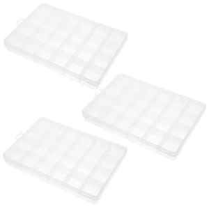 3 Pcs Fishing Accessory Organizer Clear Divider Organizer Box - Picture 1 of 12