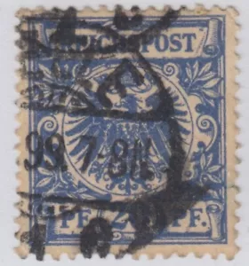 GERMANY 49a USED - PRUSSIAN BLUE - NO FAULTS EXTRA FINE! - SIZ - Picture 1 of 1