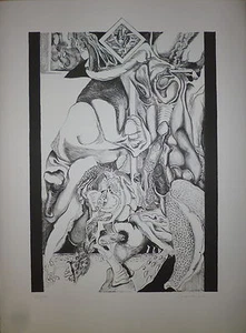 Max Schœndorff lithographie signée 1962 abstraction art abstrait Schoendorff art - Picture 1 of 1