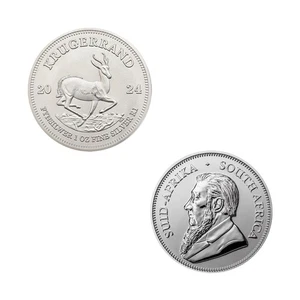 2024 Südafrika 1 oz Silber Krügerrand Anlagemünze Stempelglanz USA - Bild 1 von 2