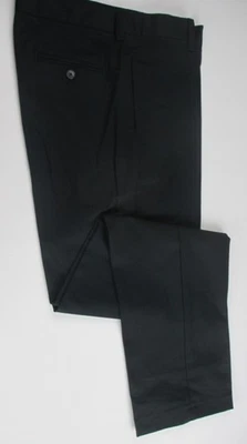 LANDS END Uniformes Escolares Negros Lisos Pantalones Chinos Niños 14 Entrepierna 27" NUEVO Foto 1 de 4