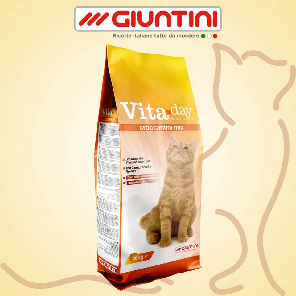 VitaDay Croccantini Mix 20kg Mangime completo per il mantenimento gatti - Immagine 1 di 1
