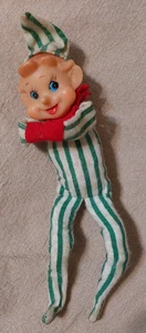 Vintage Knee Hugger Weihnachten Pixie Elfe gestreift grün weiß Japan  - Bild 1 von 13