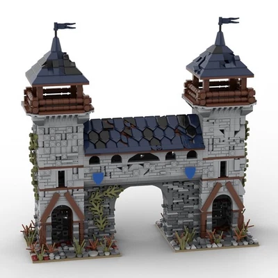 MOC Medieval Castle Keep Outpost Defense Structure Model 2692 Pcs - Image 1 of 4