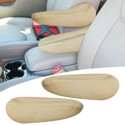 Center Console Armrest Cover for Toyota Sienna 2005-2010 Leather Beige 2PCS - Изображение 1 из 4