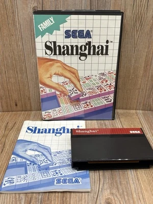 Shanghai Sega Master System Video Game Cartridge 1988 Complete CIB - Image 1 of 4