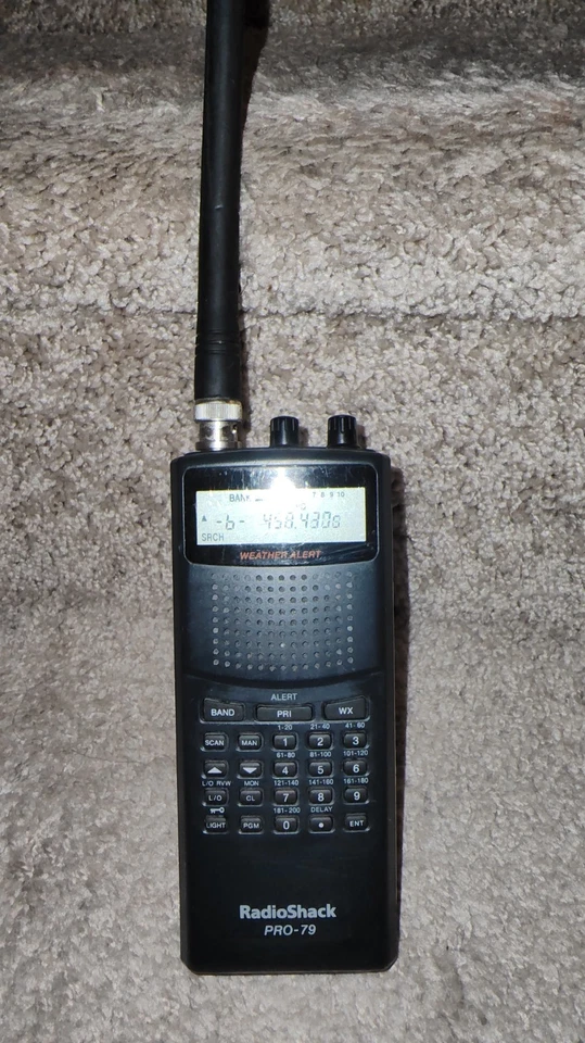 Radio Shack Pro-79 20-314 Escáner Analógico 200 Canales con Alerta Wx USADO PROBADO Foto 1 de 4