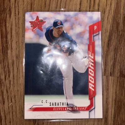 C.C. TARJETA DE NOVATO SABATHIA Hoja R&S Estrellas Béisbol RC CC Clevleand Yankees! 238 Foto 1 de 2