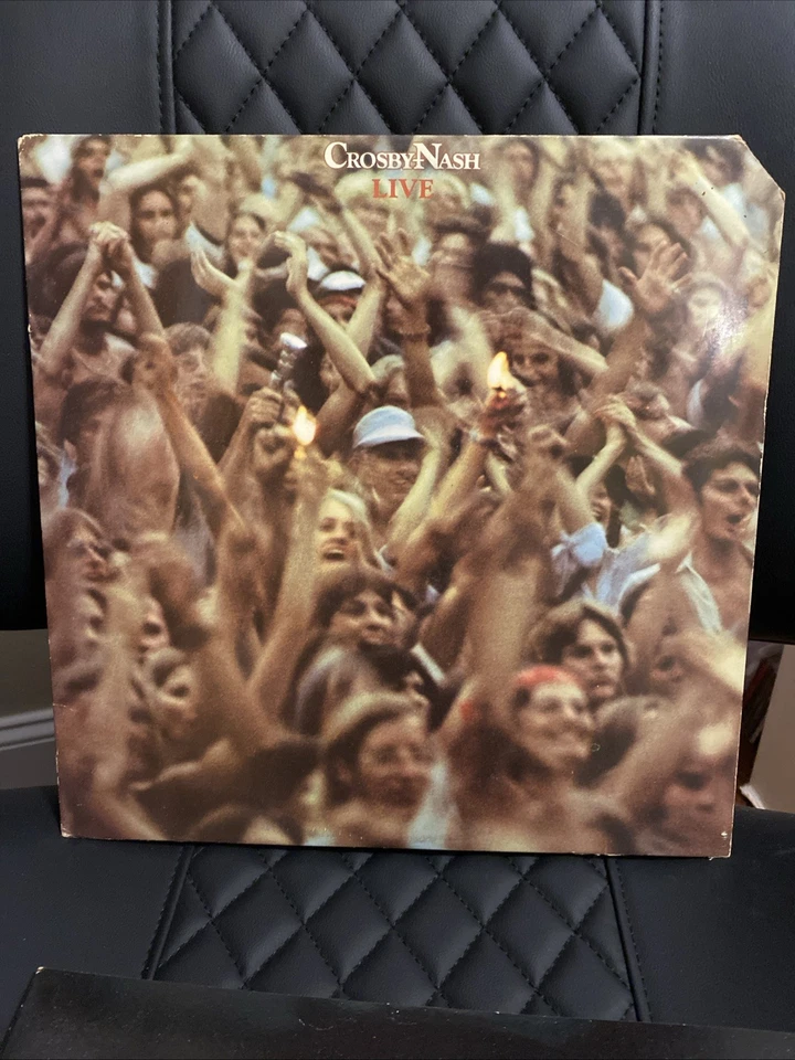 CROSBY NASH ‎– Live LP 1977 ABC Records – AA 1042 w/Inner - Image 1 of 4