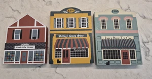 Cat's Meow Serie IV 1986 Shelf Sitters Jones Bros. Reloj Tea Village regalos - Imagen 1 de 20