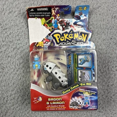 Pokemon Advance Bagon & Lairon Action Figure 2 Pack Hasbro 2003 New Sealed - Image 1 of 4