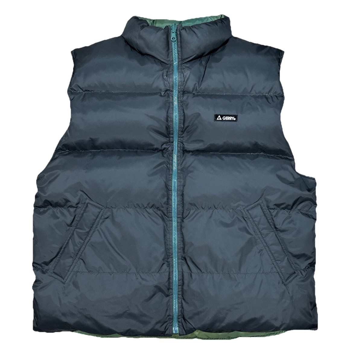 L'Appartement【GERRY/ジェリー】DOWN VEST Gerry Women's Reversible Hooded Down Vest (Small, Olive/Camo