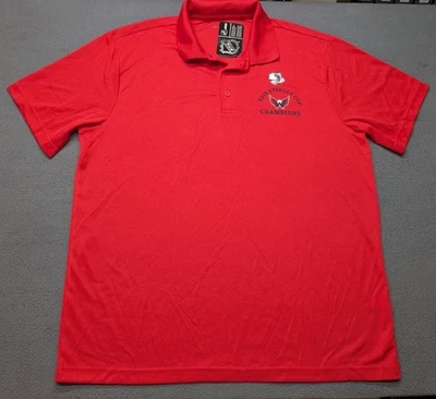NWT Fanatics Sport-Tek NHL 2018 Stanley Cup Champions Polo Men’s 2XL Red  - Image 1 of 4