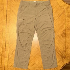 Marmot Arch Rock Pants Mens Size 34 Tan Khaki Stretch Nylon Lightweight Hiking - Picture 1 of 12