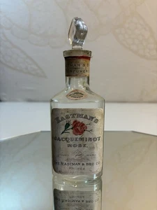 Antiguo frasco de perfume Eastman & Bro “Jacqueminot Rose” fuerza cuádruple - Imagen 1 de 10