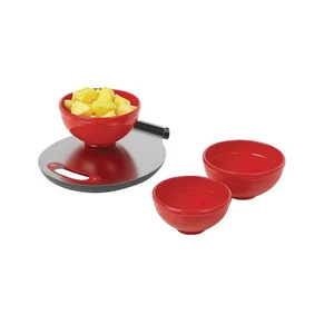 Stainless Steel Kitchen Scale (11-lb) With 3-Piece Melamine Bowl Set - Picture 1 of 1