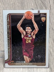 Tyrese Proctor Cleveland Cavaliers 2025 Topps RC #250 - Picture 1 of 2