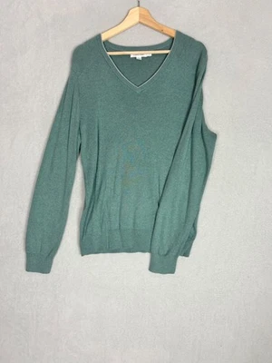 Calvin Klein, Women's Light Blue V-neck Pullover Jumper, Size Medium - Used - Image 1 of 4
