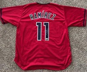 JOSE RAMIREZ SIGNED AUTO CLEVELAND GUARDIANS RED JERSEY BAS BGS AUTOGRAPHED B - Picture 1 of 4