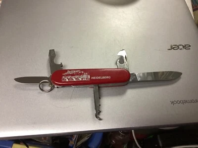 ZWILLINGS J.A. Cuchillo HENCKELS rojo multiherramienta carpeta de lujo Heidelberg Foto 1 de 2