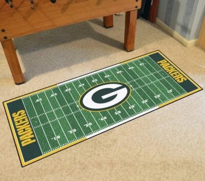 Green Bay Packers Football Field Runner Mat - 72"x30" - NFL Licensed Rug Gift - Image 1 of 4