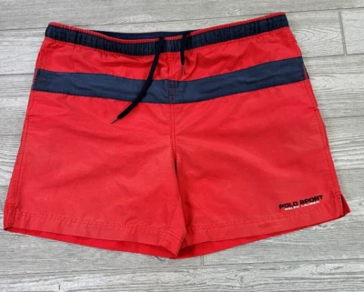 De Colección Polo Sport Ralph Lauren Rojo Azul Bloques de Color Pantalones Cortos de Natación Forrados M Foto 1 de 4