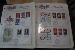 VATICANO FDC COLLEZIONE IN RACCOGLITORE 1959 -1967 74 COPERTINE CACHETE VEDI FOTO - Foto 1 di 16