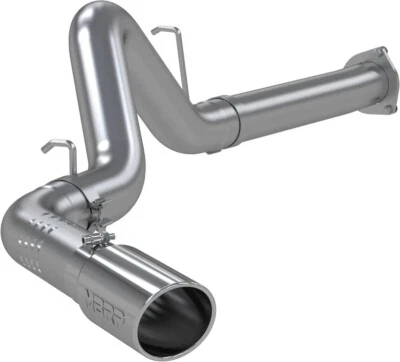 MBRP 4"" DPF-Back saída única escapamento AL com ponta SS para Chevrolet Silverado 3500HD - Imagem 1 de 4
