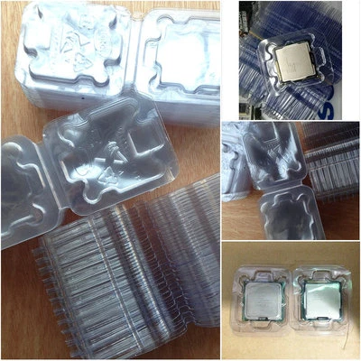 QTY 100PCs of *NEW* CPU CLAMSHELL FOR LGA775 1150 L1155 1156 i3, i5, i7, Xeon  - Image 1 of 4