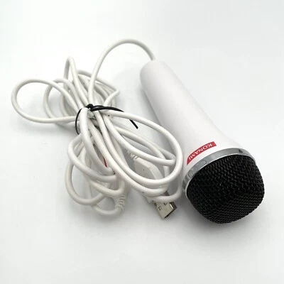KONAMI LOGITECH E-UR20 WIRED USB MICROPHONE FOR PS2 PS3 XBOX 360 WII WHITE - Image 1 of 4