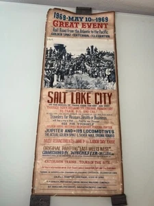 Colden Spike Centennial Celebration Poster Salt Lake City May 10, 1969 - Picture 1 of 1