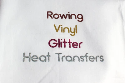 Glitter iron on letters & numbers, 1-7cm tall. Personalised, variety of colours. - Image 1 of 3