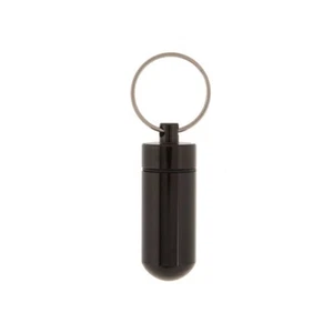 Waterproof Mini Pill Box, Small Bottle Holder / Container - Keychain, Keyring - Picture 1 of 2