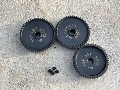 8mm Mod 1.0 Pinion Gears 50 51 52T  SPEED GEARS RATED TO 200+ MPH!! - Image 1 of 2