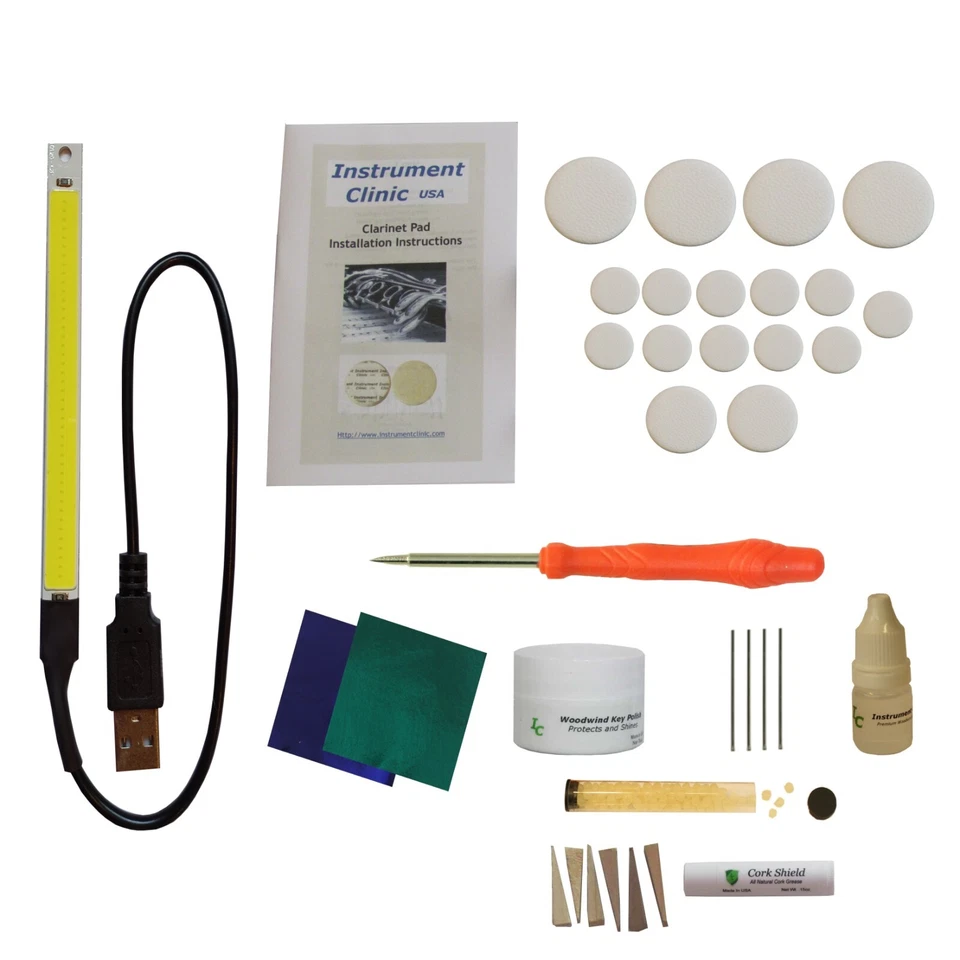 Kit de repuesto de almohadilla de clarinete de cuero premium, se adapta a clarinetes buffet Foto 1 de 1