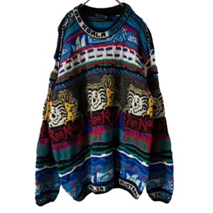 Suéter Tejido Lana COOGI Talla M Hecho en Australia Multicolor Vintage Nº 590 - Imagen 1 de 7