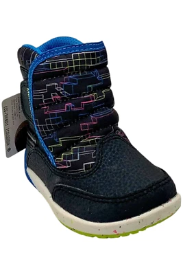 Merrell Toddler's Boy Bare Steps Puffer Snow Boot Carbon/Multi - Image 1 of 3