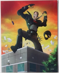 644/650 DWIGHT SCHRUTE from THE OFFICE 11x14 ARTIST SIGNED Bam Box Art - Picture 1 of 1