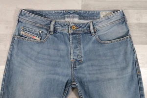 Pantalones de mezclilla para hombre Diesel ZATINY regular Bootcut azul W34 L32 lavado 0073P - Imagen 1 de 14