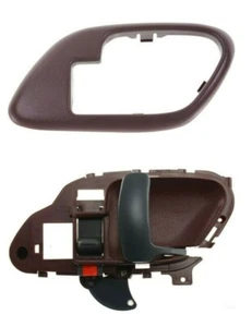 NEW RH Passenger Interior Door Handle & Bezel Trim Red for 95-99 Chevy GMC Truck - Picture 1 of 11