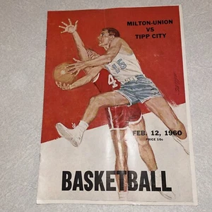 Basketball program Milton-Union Vs Tipp City Ohio 1960 - Picture 1 of 4