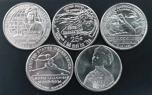 série 5 quarter dollar USA intégralité 2023 UNC atelier D - Foto 1 di 2