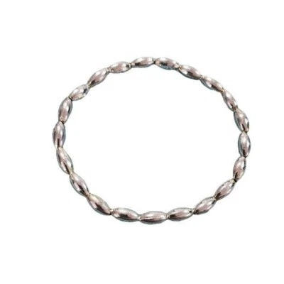 Pulsera Niño Plástico Tonificado Plata-Elástica y Muy Ligera 2.5 Pulgadas Sin Estirar Foto 1 de 4