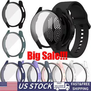 Samsung Galaxy Watch 4 5 6 7 FE 40/44 Hartglas Schutz Display Case Cover - Bild 1 von 11