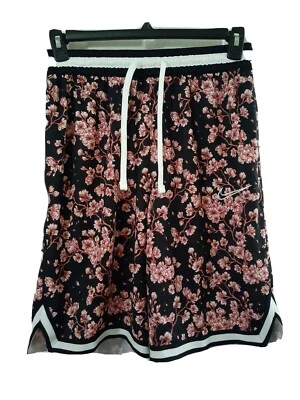 New Nike DNA Floral Cherry Blossom Black White Shorts Mens Size Small BV9443-606 - Image 1 of 4