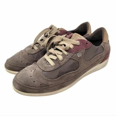 Geox Respira | Leather D Myria Lace up Sports Shoes Sneakers Brown Size 41 - Image 1 of 4