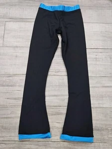New UniqGarb Adult Women Black Polartec Fleece Lined Figure Ice Skating Pants XS - Picture 1 of 5