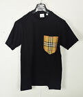 Burberry Mens Black Cotton T-shirt Size S